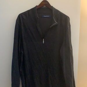 Men’s Tommy bahama black quarter zip sweater
